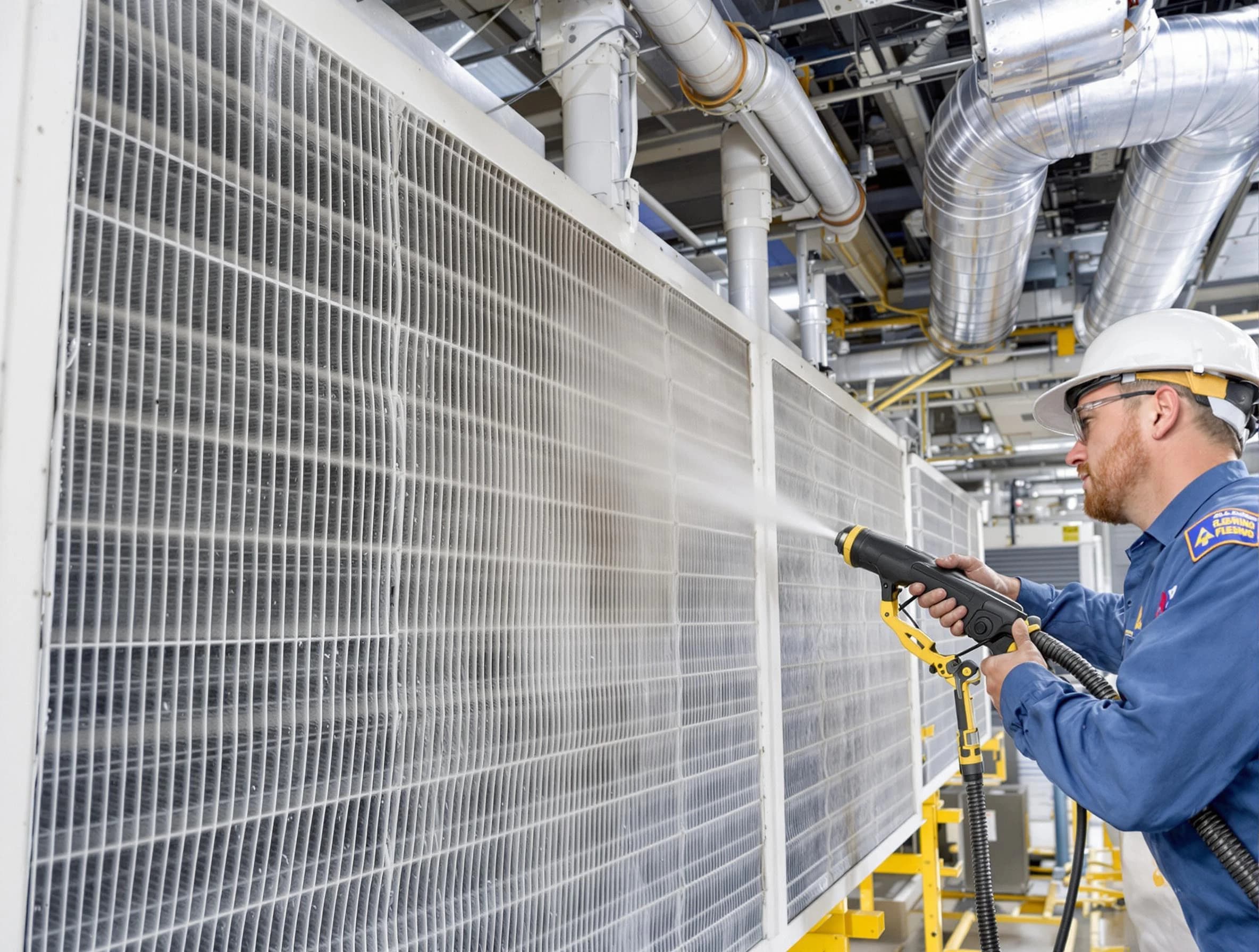 Professional commercial coil cleaning by Wilkinsburg Air Duct Cleaning in Wilkinsburg