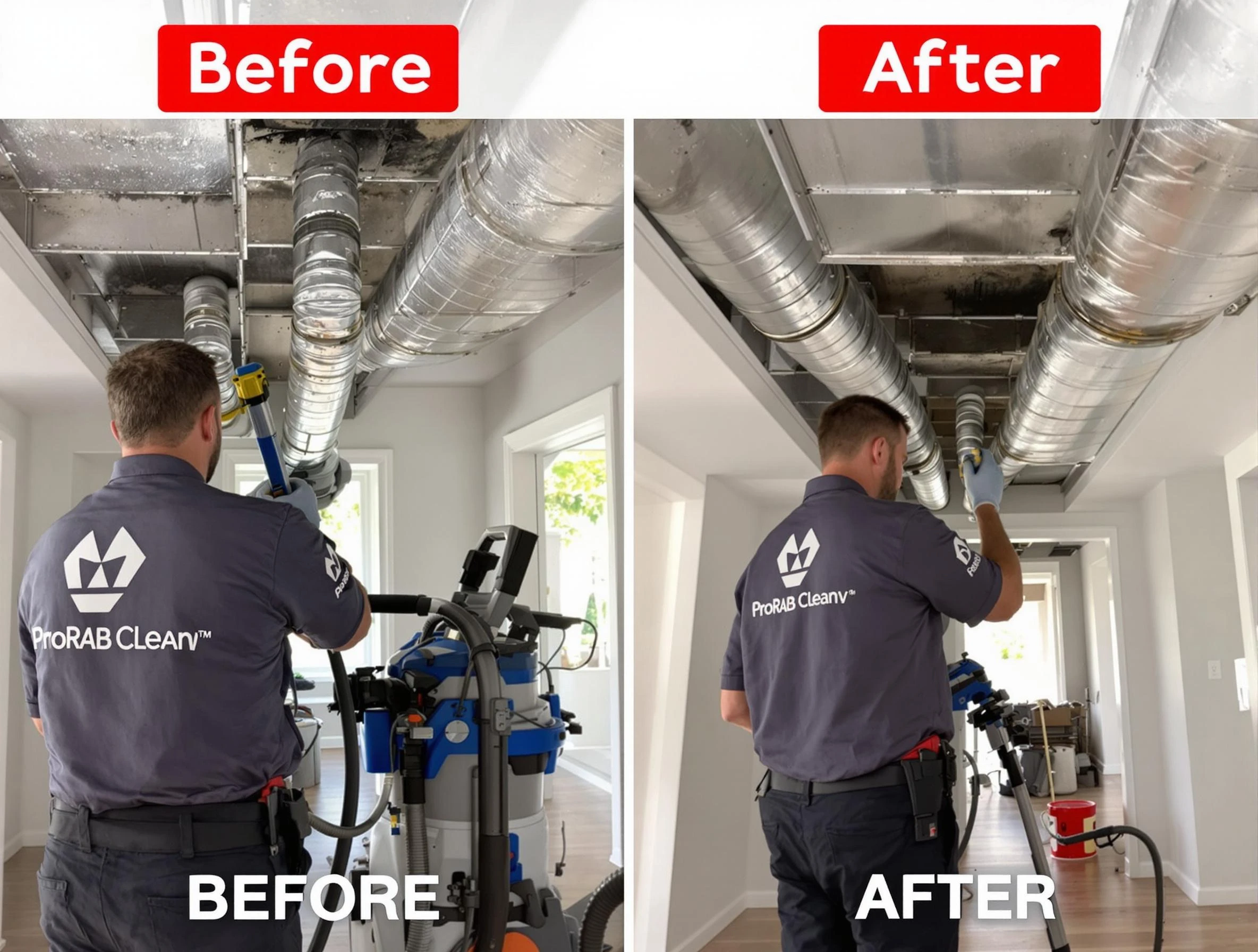 Wilkinsburg Air Duct Cleaning expert performing thorough residential duct cleaning in a Wilkinsburg home